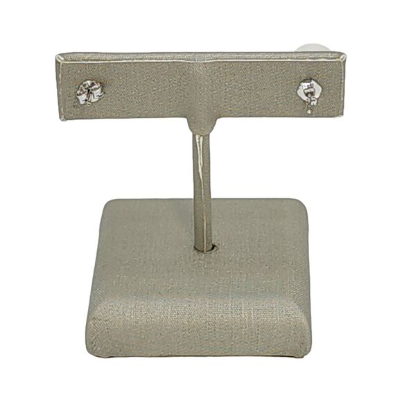 925 Sterling Silver‎ 10mm Button White Cultured Freshwater Pearl Stud Earrings - Picture 4 of 9